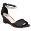 Journee Collection Womens Connor Wedge Sandal - Black 2 Journee Collection Womens Connor Wedge Sandal - Black -Bearpaw Shoes Shop US 01 102215 00