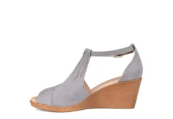 Journee Collection Womens Kedzie Wedge Sandal - Grey 12 Journee Collection Womens Kedzie Wedge Sandal - Grey -Bearpaw Shoes Shop US 01 102267 03