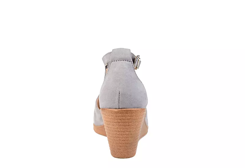 Journee Collection Womens Kedzie Wedge Sandal - Grey 7 Journee Collection Womens Kedzie Wedge Sandal - Grey - Image 5
