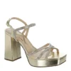 N By Nina Womens Sevyn Platform Sandal - Gold -Bearpaw Shoes Shop US 01 107409 00