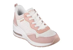 Skechers Womens Million Air Hotter Air Sneaker - Peach