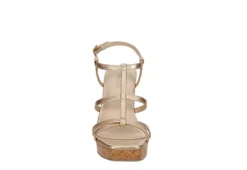 Michael By Michael Shannon Womens Natalia Wedge Sandal - Gold -Bearpaw Shoes Shop US 01 203300 02