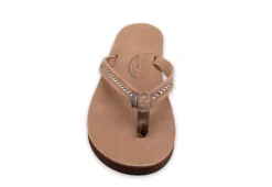 Rainbow Sandals Womens Crystal Collection Flip Flop Sandal - Brown -Bearpaw Shoes Shop US 01 203323 02