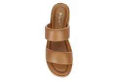 Xappeal Womens Bethany Wedge Sandal - Tan -Bearpaw Shoes Shop US 01 203326 05
