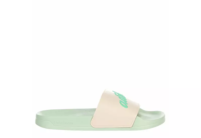 Adidas Womens Adilette Shower Slide Sandal - Pale Pink 4 Adidas Womens Adilette Shower Slide Sandal - Pale Pink - Image 2