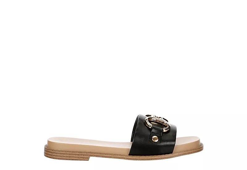 Michael By Michael Shannon Womens Jade Slide Sandal - Black 4 Michael By Michael Shannon Womens Jade Slide Sandal - Black - Image 2