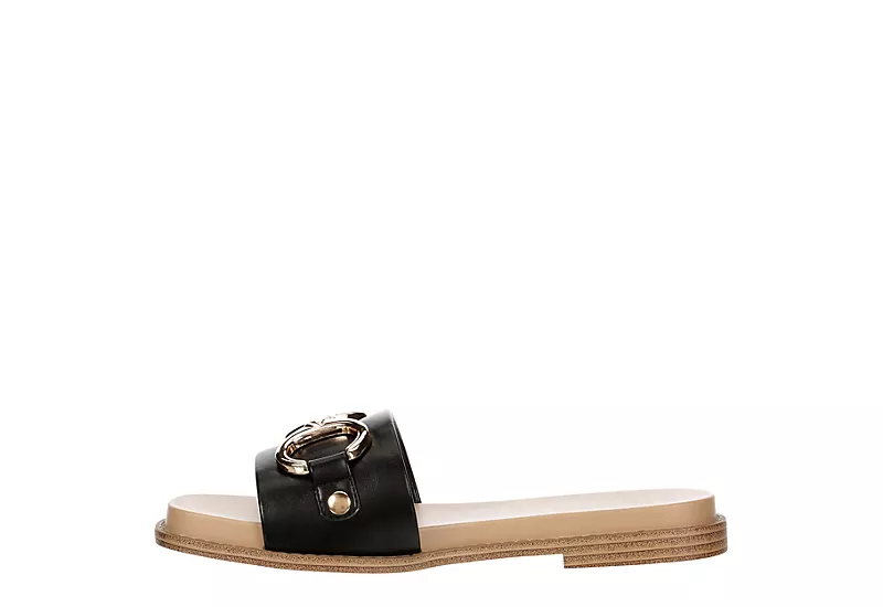 Michael By Michael Shannon Womens Jade Slide Sandal - Black 6 Michael By Michael Shannon Womens Jade Slide Sandal - Black - Image 4