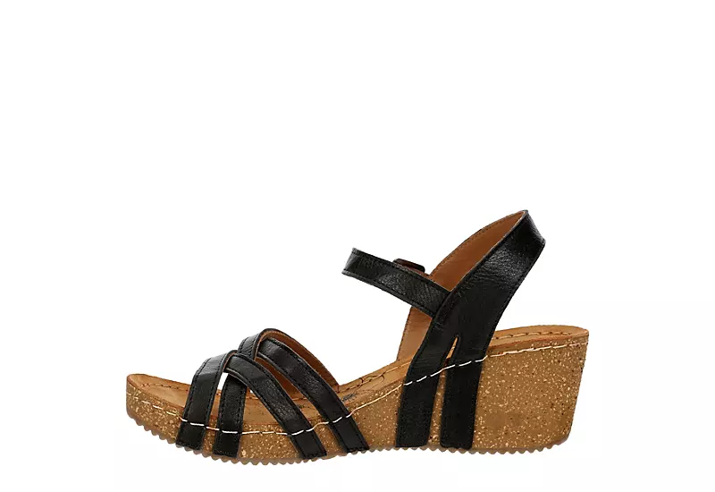 Bjorndal Womens Lily Wedge Sandal - Black 6 Bjorndal Womens Lily Wedge Sandal - Black - Image 4