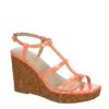 Michael By Michael Shannon Womens Natalia Wedge Sandal - Coral -Bearpaw Shoes Shop US 01 203419 00