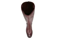Franco Sarto Womens Meyer Wide Calf Tall Boot - Burgundy -Bearpaw Shoes Shop US 01 300505 05
