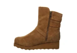 Bearpaw Womens Lucy Fur Wedge Boot - Tan 12 Bearpaw Womens Lucy Fur Wedge Boot - Tan -Bearpaw Shoes Shop US 01 300779 03