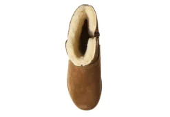 Bearpaw Womens Lucy Fur Wedge Boot - Tan 14 Bearpaw Womens Lucy Fur Wedge Boot - Tan -Bearpaw Shoes Shop US 01 300779 05