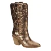 Michael By Michael Shannon Womens Faith Wide Calf Western Boot - Bronze -Bearpaw Shoes Shop US 01 302814 00