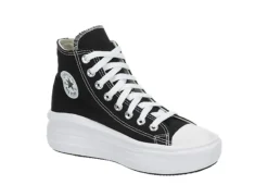 Converse Womens Chuck Taylor All Star Move High Top Sneaker - Black