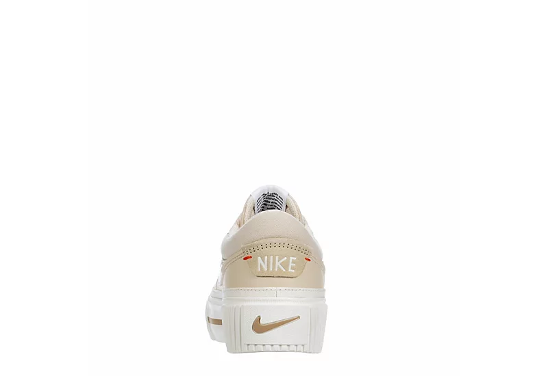 Nike Womens Court Legacy Lift Sneaker - Bone 7 Nike Womens Court Legacy Lift Sneaker - Bone - Image 5