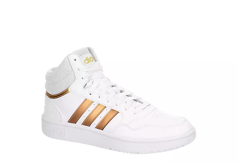 Adidas Womens Hoops 3.0 Sneaker - White 3 Adidas Womens Hoops 3.0 Sneaker - White